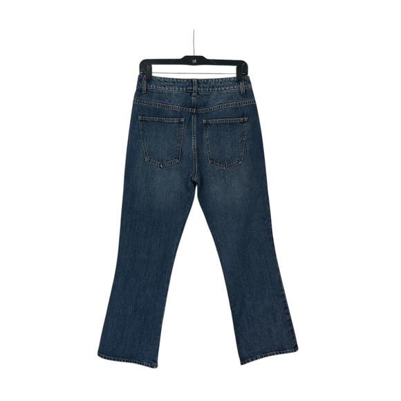 $395 CO Blue Japanese Denim Flare Jeans Size 6 - Picture 4 of 9